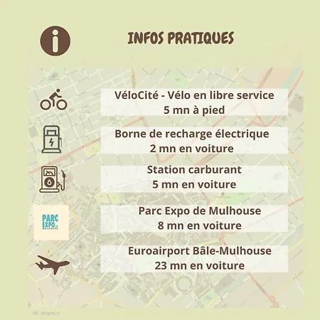 Apartment Rb-2g - F2 Au 2eme Etage A De 1 A 2 Pers Mulhouse